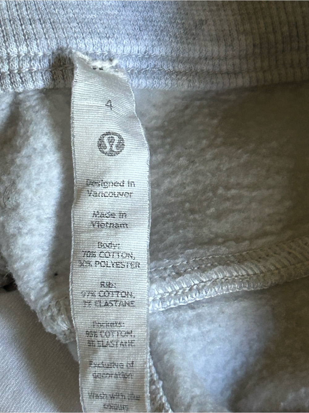 Lululemon Scuba High-Rise Jogger *Fleece 28" Heathered Light Gray Size 4 - Picture 7 of 9